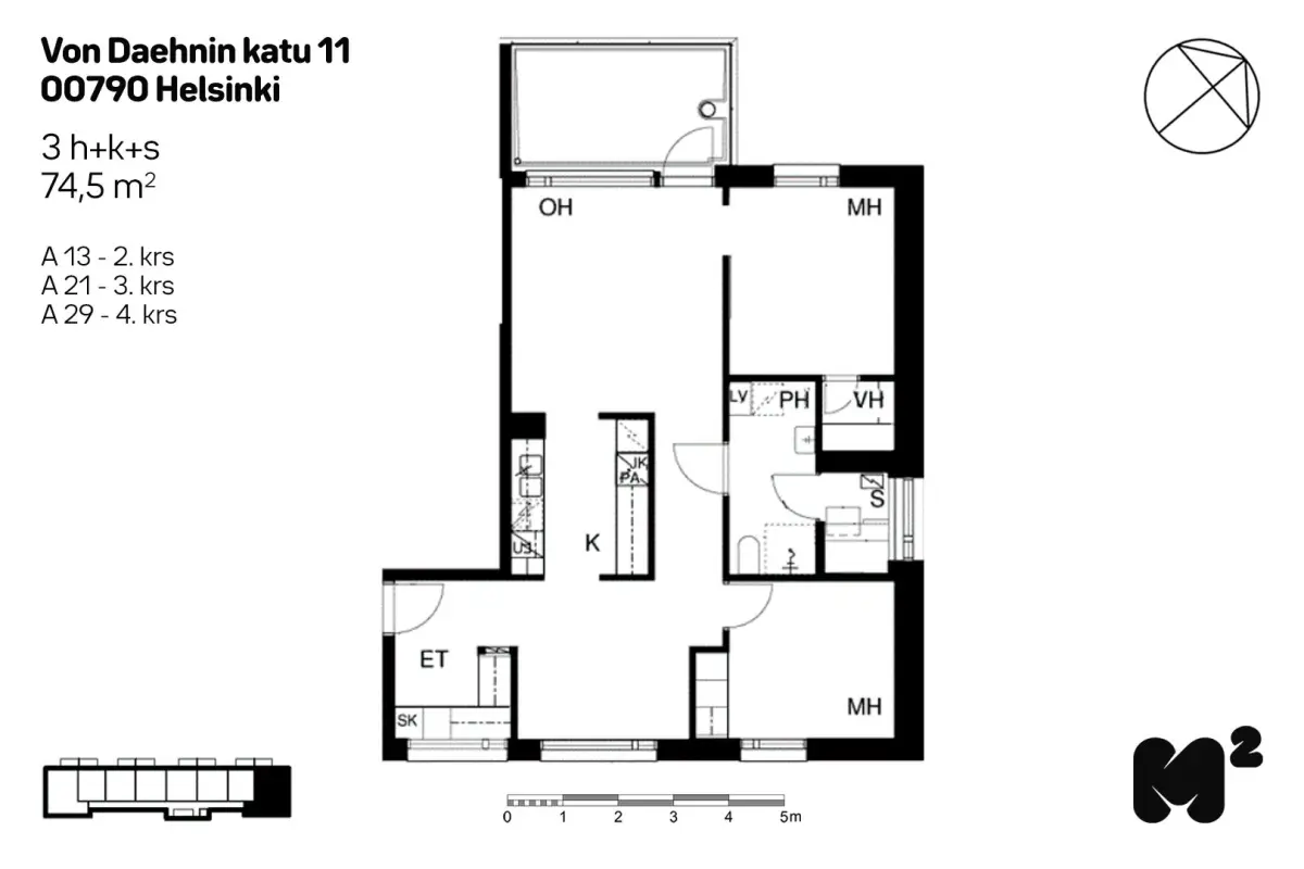 Pohjakuva helsinki/viikki/von-daehnin-katu-11/692-18590
