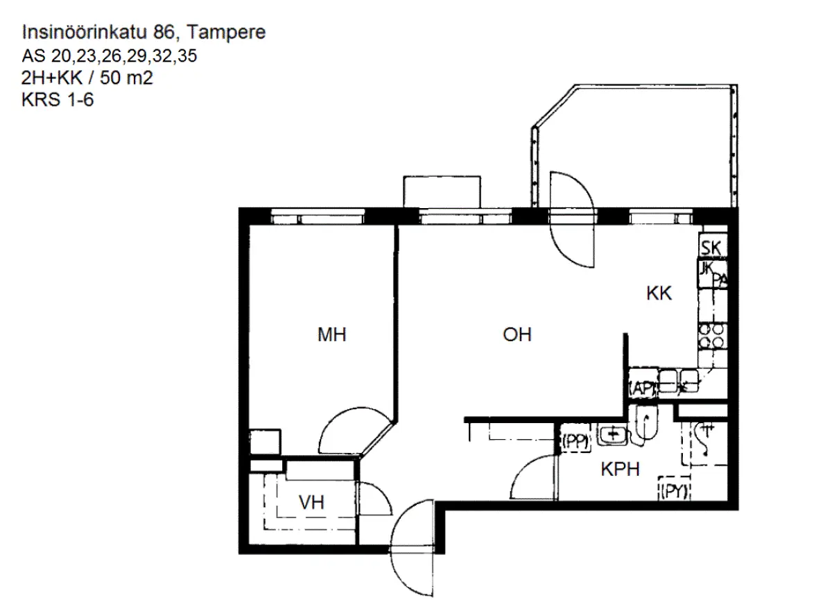 Pohjakuva tampere/hervanta/insinoorinkatu-86-90/2703-2100