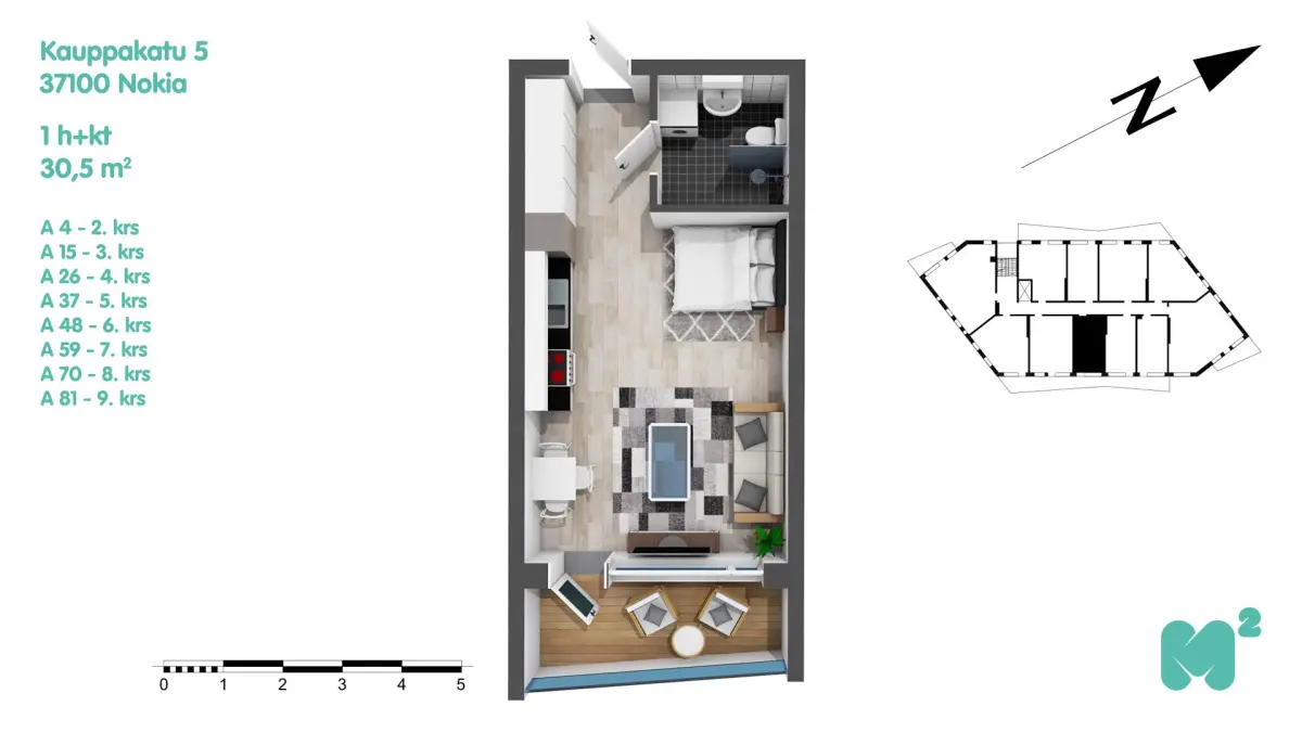 Pohjakuva nokia/keskusta/kauppakatu-5/2428-4057