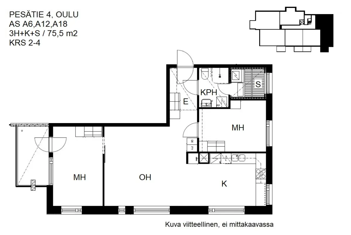 Pohjakuva oulu/kaakkuri/pesatie-4/2463-11520