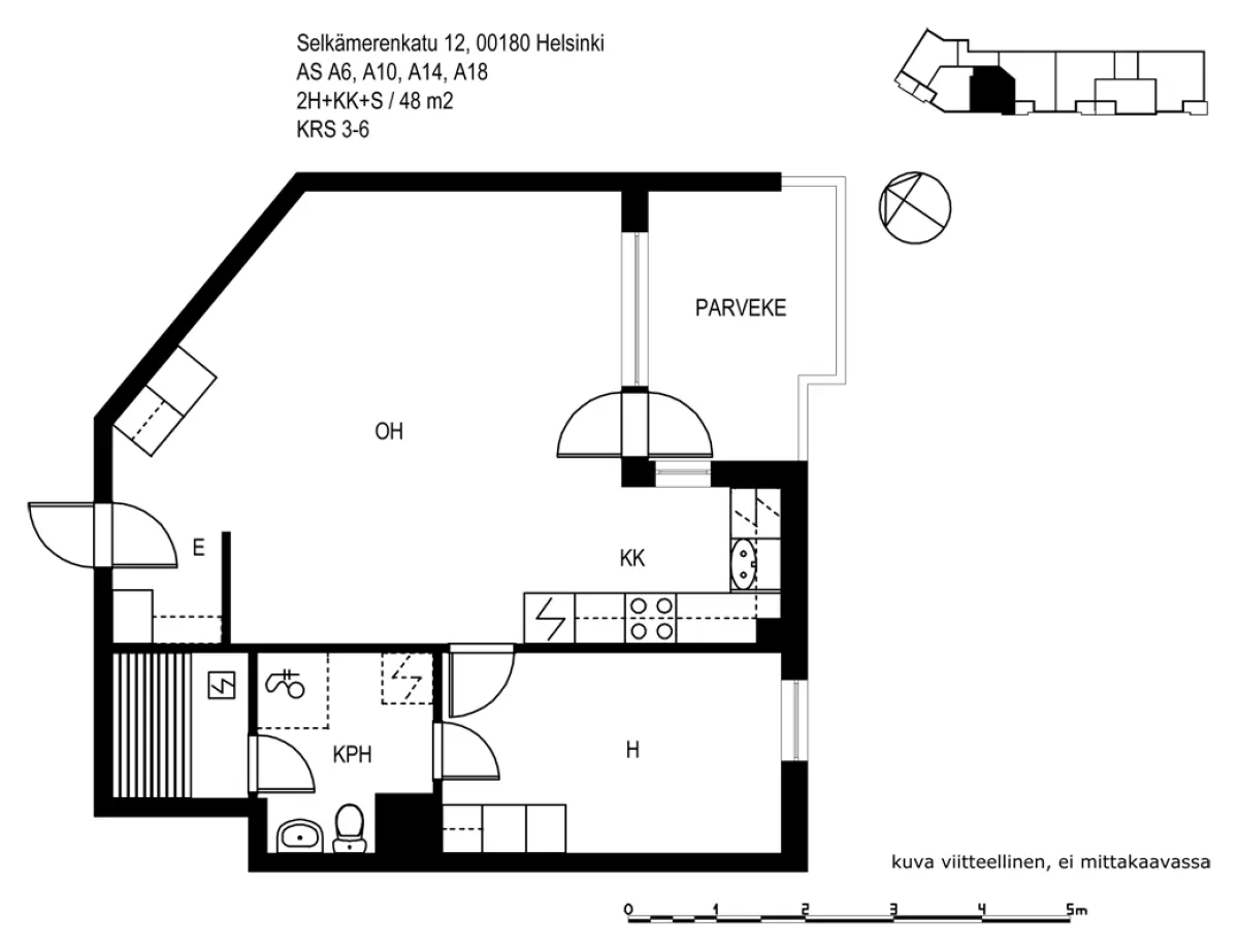 Pohjakuva helsinki/ruoholahti/selkamerenkatu-12/398-14662