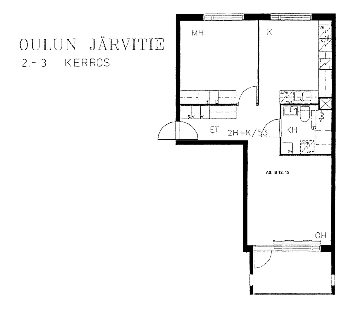 Pohjakuva oulu/puolivalinkangas/jarvitie-20/2468-2843
