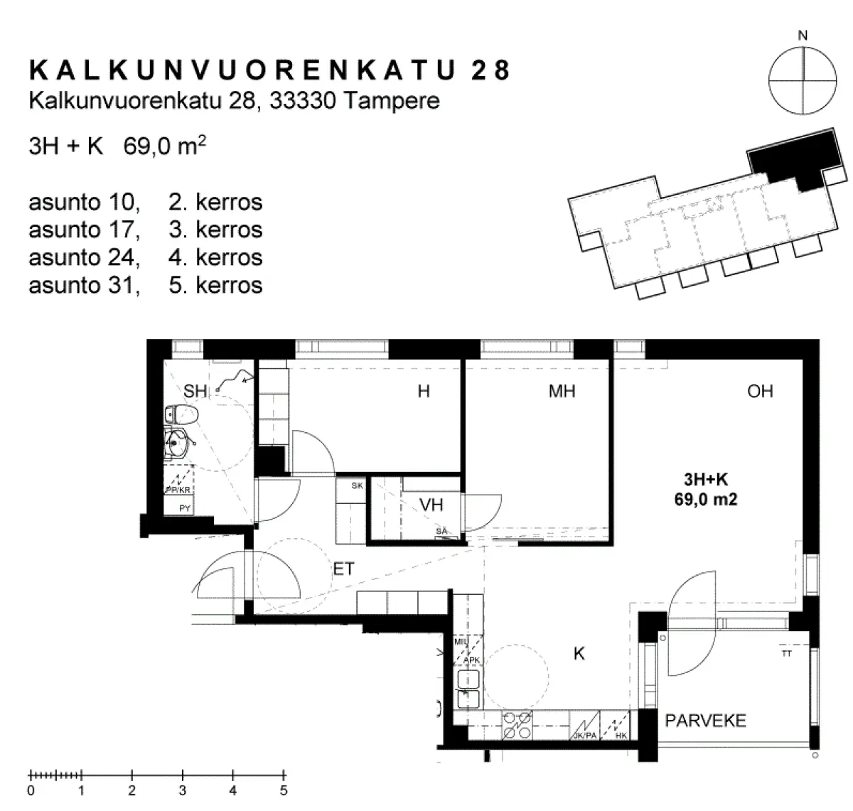 Pohjakuva tampere/kalkku/kalkunvuorenkatu-28/2782-3254