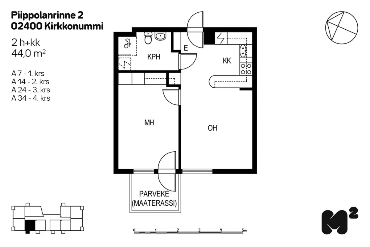Pohjakuva kirkkonummi/keskusta/piippolanrinne-2/1994-11924