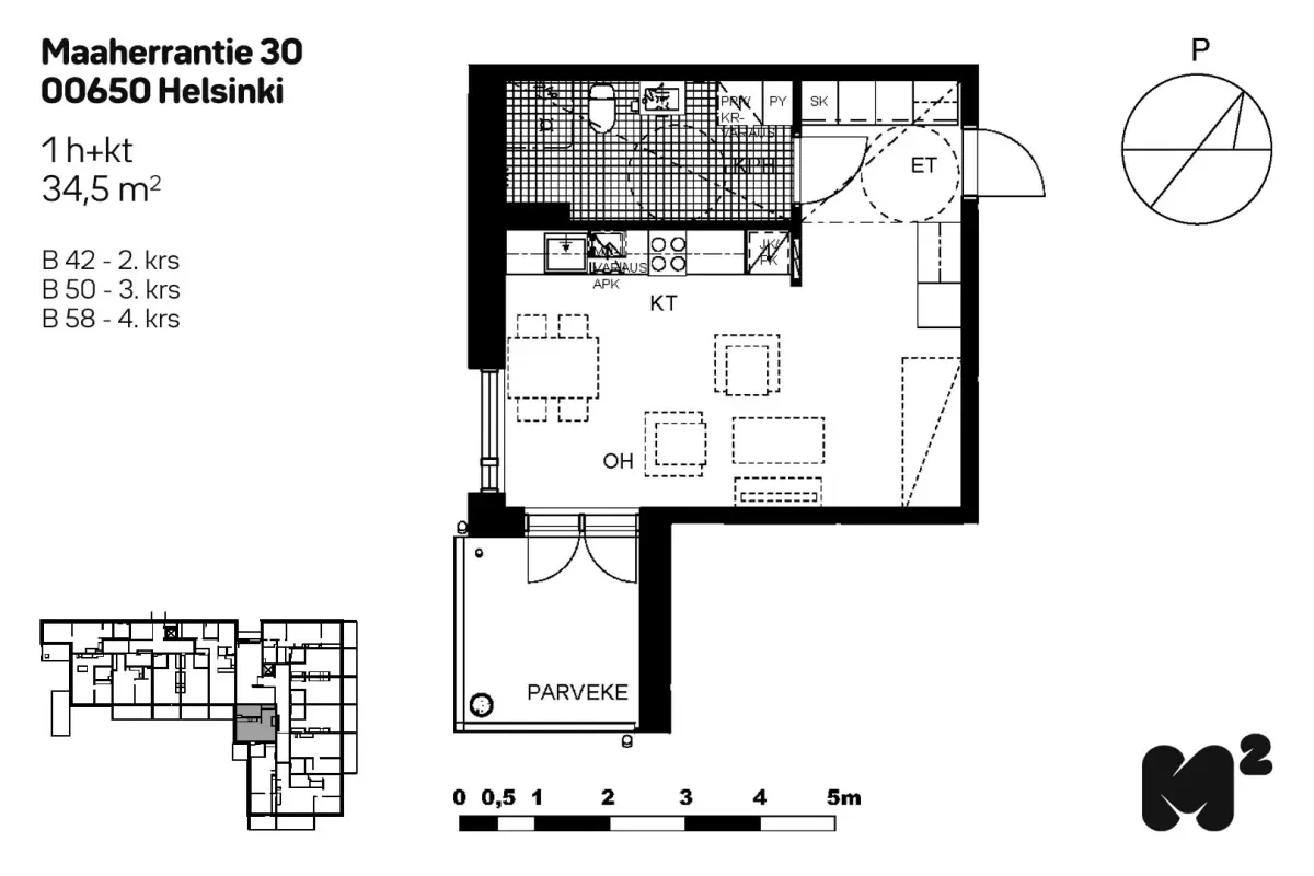 Pohjakuva helsinki/oulunkyla/maaherrantie-30/477-7957