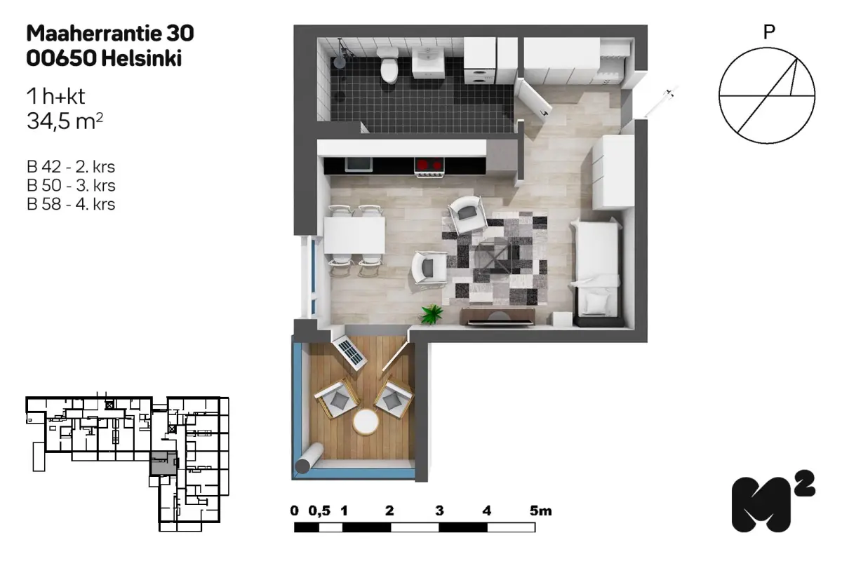 Pohjakuva helsinki/oulunkyla/maaherrantie-30/477-7957