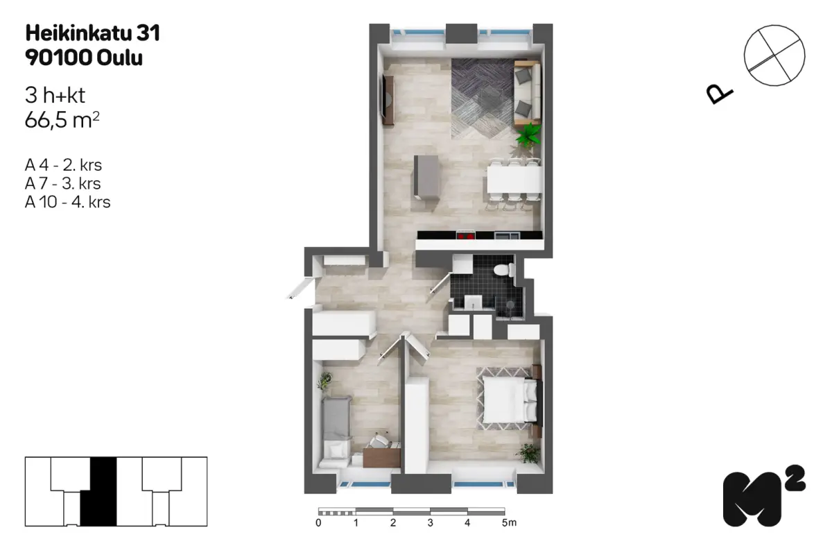 Pohjakuva oulu/myllytulli/heikinkatu-27-31-koulukatu-3/2457-1272