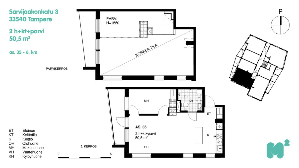 Pohjakuva tampere/kaleva/sarvijaakonkatu-3/2595-14550