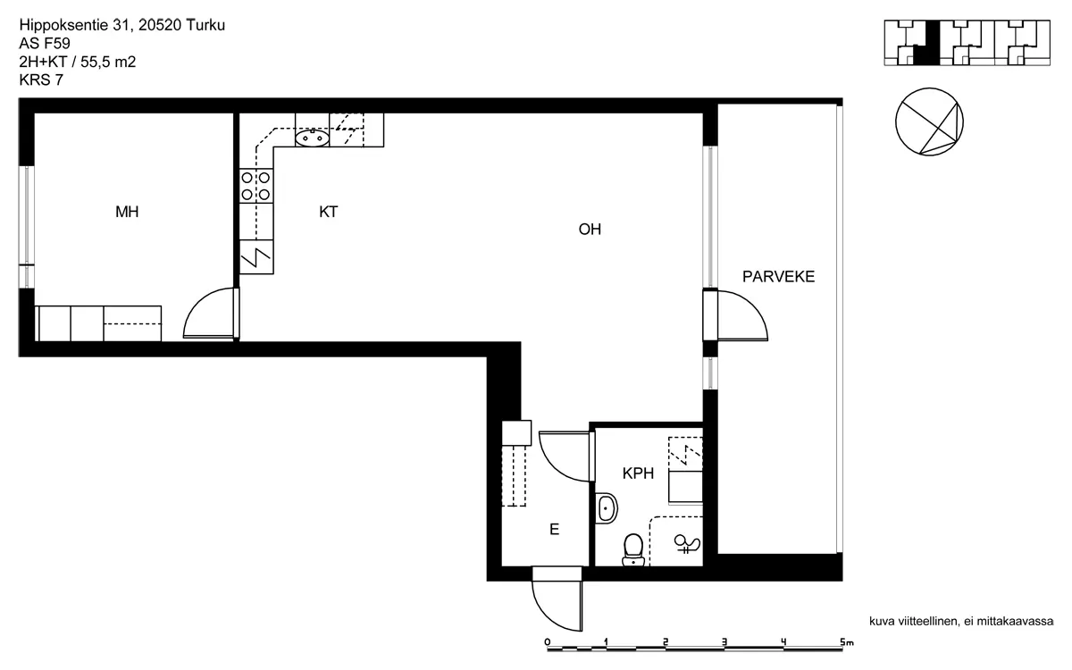 Pohjakuva turku/vasaramaki/hippoksentie-31/3003-1556