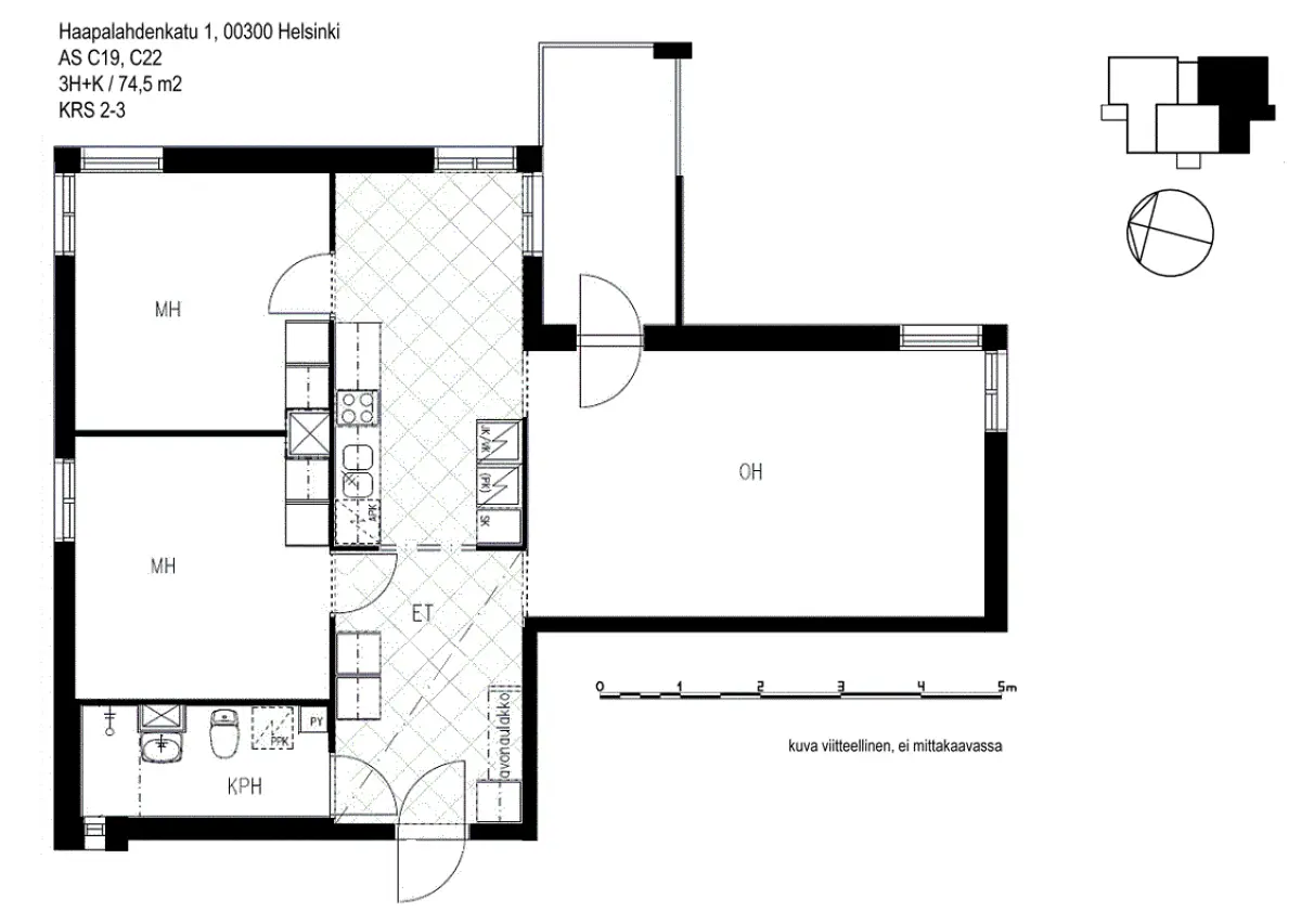 Pohjakuva helsinki/pikku-huopalahti/haapalahdenkatu-1/583-888