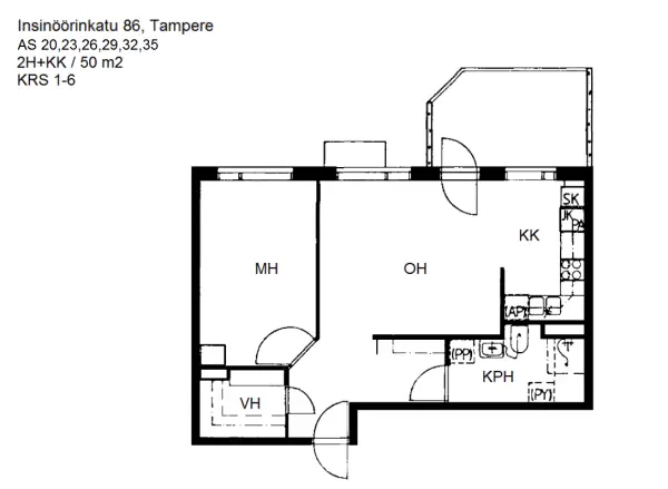 Pohjakuva tampere/hervanta/insinoorinkatu-86-90/2703-2100