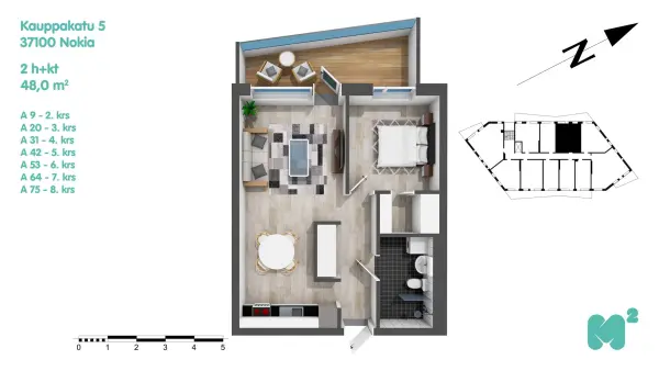 Pohjakuva nokia/keskusta/kauppakatu-5/2428-4026