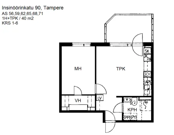 Pohjakuva tampere/hervanta/insinoorinkatu-86-90/2703-2133