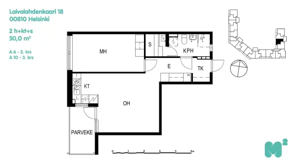Pohjakuva helsinki/herttoniemi/kaivolahdenkatu-5-laivalahdenkaari-18/882-6951