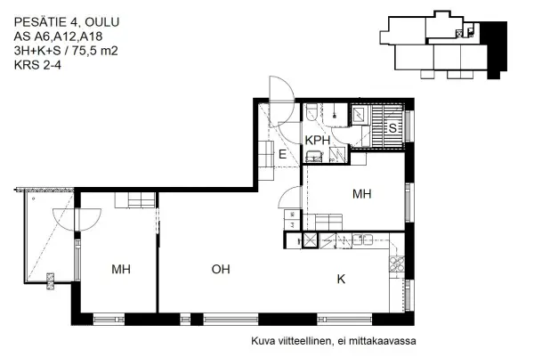 Pohjakuva oulu/kaakkuri/pesatie-4/2463-11520