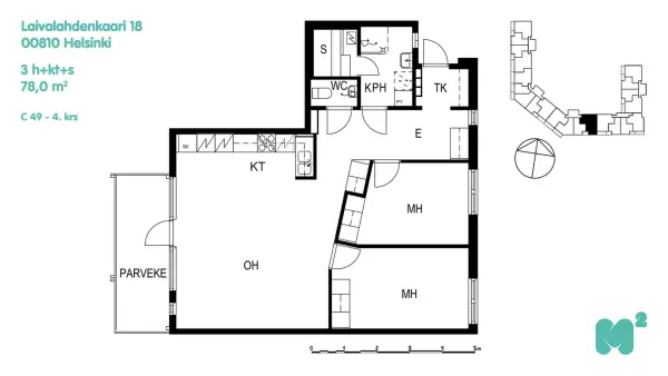 Pohjakuva helsinki/herttoniemi/kaivolahdenkatu-5-laivalahdenkaari-18/882-6999