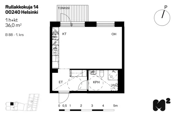 Pohjakuva helsinki/pohjois-pasila/rullakkokuja-14/3274-13728