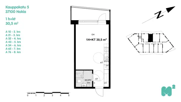 Pohjakuva nokia/keskusta/kauppakatu-5/2428-4063