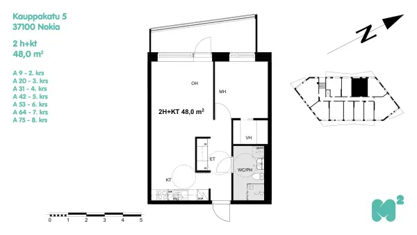 Pohjakuva nokia/keskusta/kauppakatu-5/2428-4026
