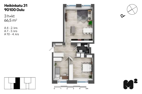 Pohjakuva oulu/myllytulli/heikinkatu-27-31-koulukatu-3/2457-1267