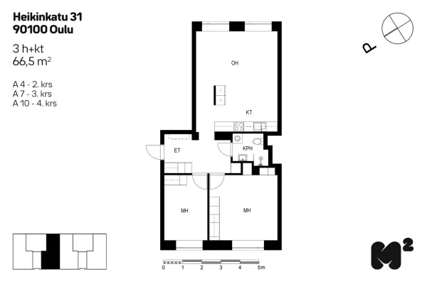 Pohjakuva oulu/myllytulli/heikinkatu-27-31-koulukatu-3/2457-1267