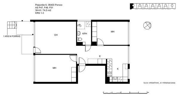 Pohjakuva porvoo/gammelbacka/peipontie-6-8/2519-11140