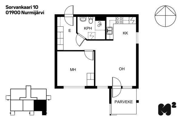 Pohjakuva nurmijarvi/kirkonkyla/sorvankaari-10/2455-15148