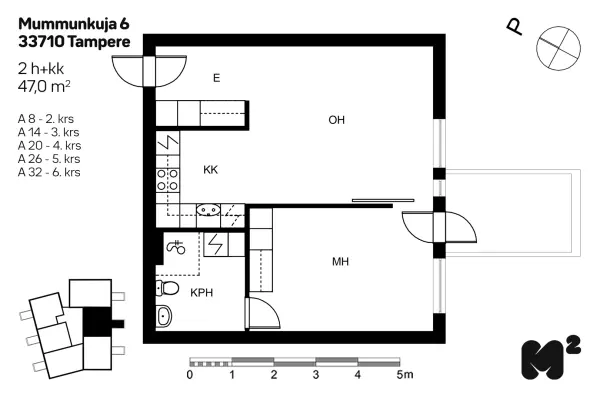 Pohjakuva tampere/kaukajarvi/mummunkuja-6/2624-8943