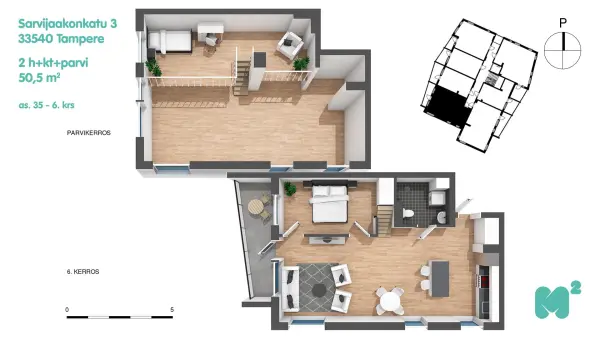 Pohjakuva tampere/kaleva/sarvijaakonkatu-3/2595-14550