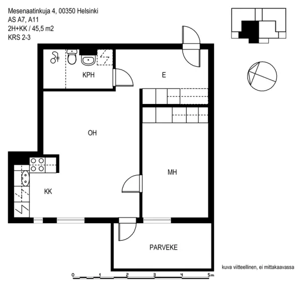 Pohjakuva helsinki/munkkivuori/mesenaatinkuja-4/593-8530